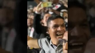 Cabo Daciolo comemorando gol do Vasco em São Januário