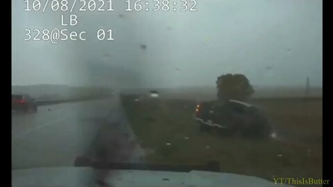 Driver uninjured in wild accident caught on UHP dashcam video