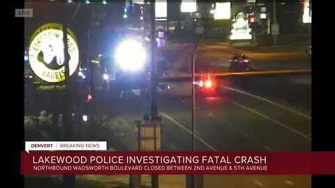 Portion of Wadsworth Boulevard closed after pedestrian hit, killed in Lakewood