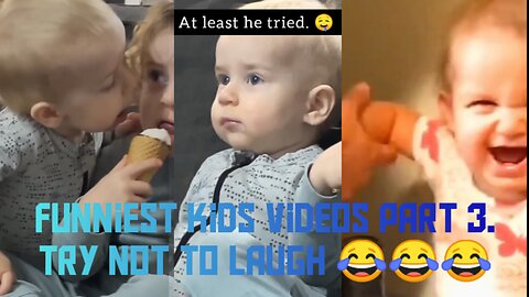 Funniest Kids fails part 3. Can't stop laughing 😂