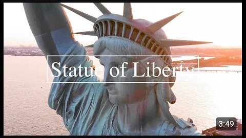 Statue Of Liberty 4k Drone