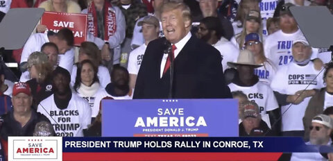 Q drops Save America Conroe, Texas 2022