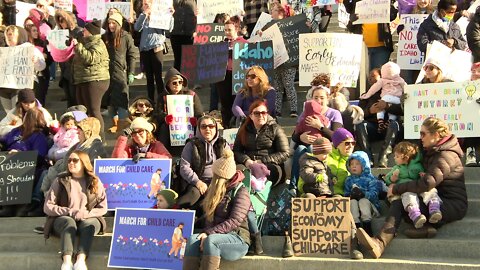 Hundreds gather across Idaho to support federal funding of childcare