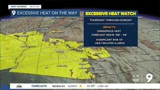Excessive Heat Watches return later this week