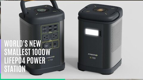 World's New Smallest 1000W LiFePO4 Power Station