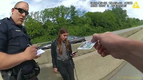 Police officer faces down wrong-way driver on I-71, praised for courage