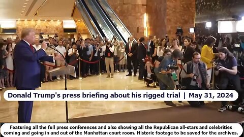 Donald Trump's press briefing after his rigged trial | May 31, 2024