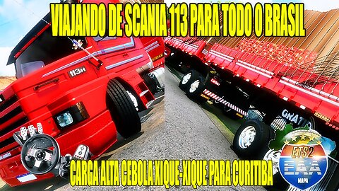 🟠EURO TRUCK SIMULATOR 2: TRAVELING 113H TO BRAZIL PULLING ONIONS FROM XIQUE-XIQUE TO CURITIBA