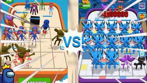 Merge Master Rainbow Friends vs Merge Master Blue Monster Android