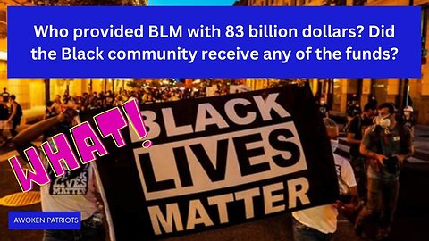 Who provided BLM with 83 billion dollars?