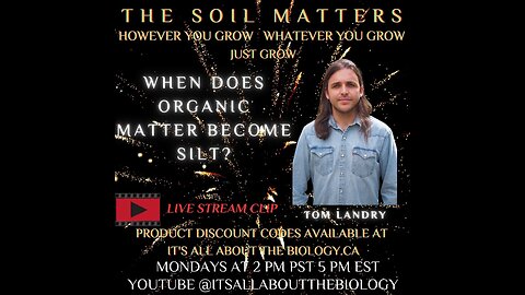 When Does Organic Matter Become Silt?
