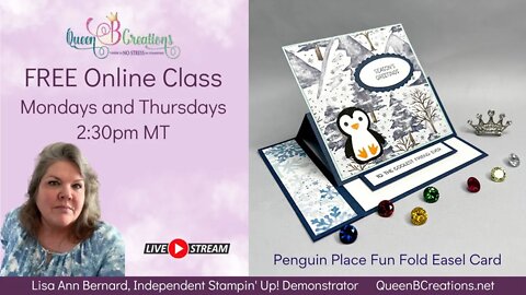 Stampin' Up! Penguin Place Side Easel Card