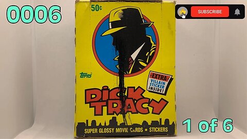 [0006] DICK TRACY (1990) Trading Cards [1 of 6] [#dicktracy #dicktracytradingcards]