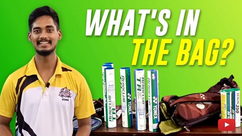 What's in the bag? featuring Badminton Tutorials - Hindi with English Subtitles