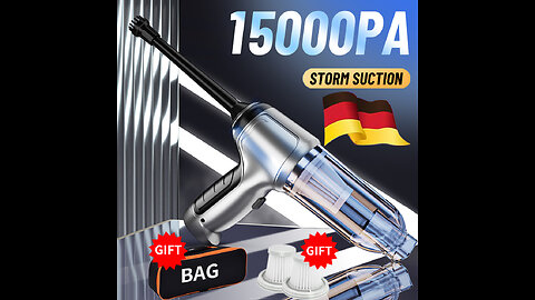 15000Pa Wireless Car Vacuum Cleaner Strong Suction Handheld Auto Vacuum Home