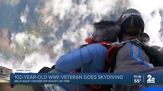 102-year-old WWII veteran goes skydiving