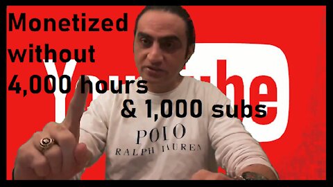 How to get MONETIZED without 4,000 watch hours and 1,000 subscribers....