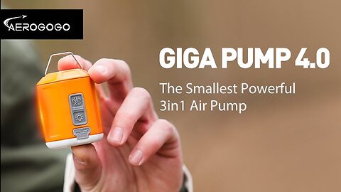 GIGA PUMP 40 The Smallest Powerful 3 in 1 Air Pump by Aerogogo Team — Kickstarter