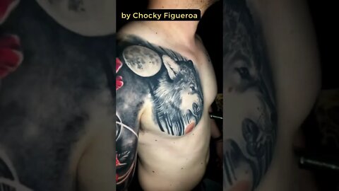 Stunning work by Chocky Figueroa #shorts #tattoos #inked #youtubeshorts