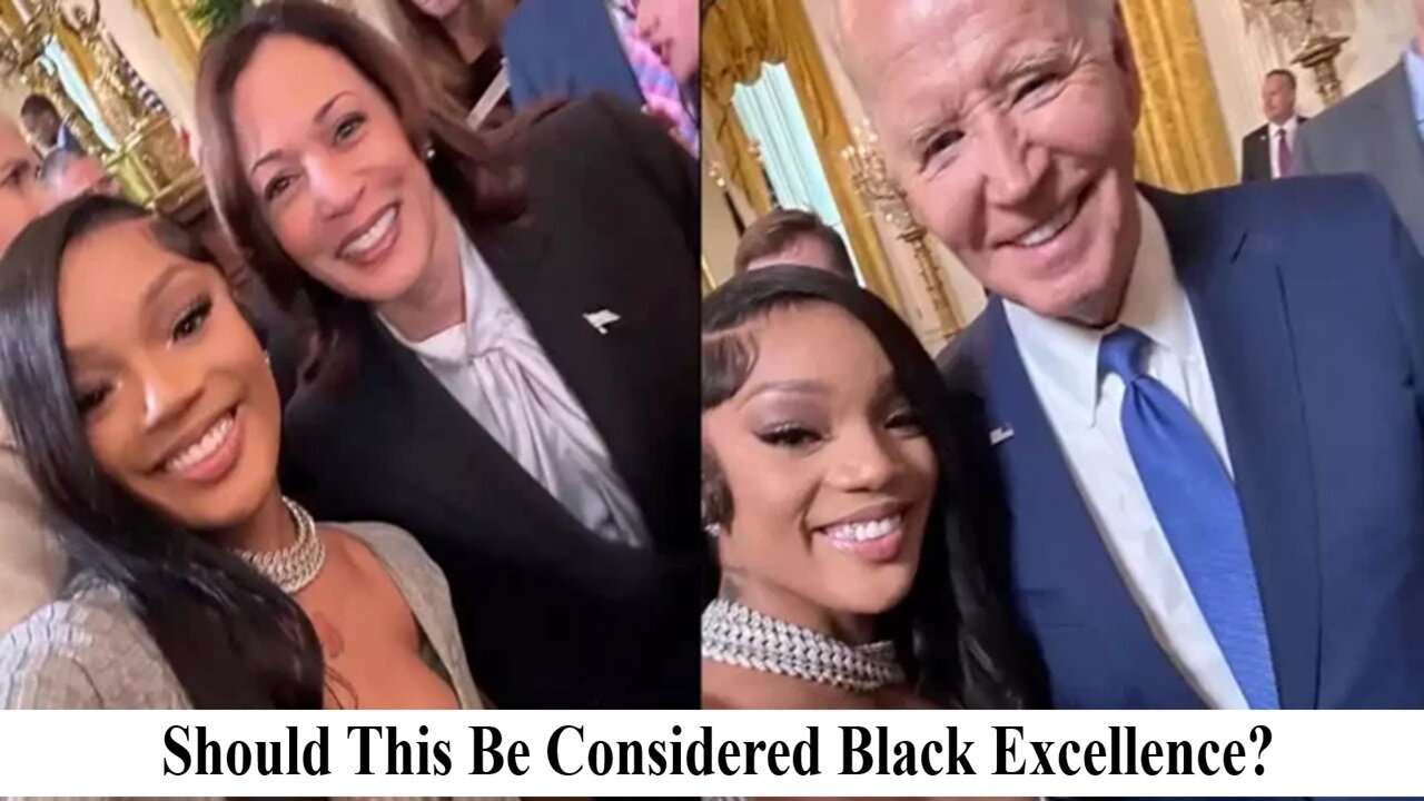 Ratchet Rapper GloRilla Visits Joe Biden & Kamala Harris! Should Blacks