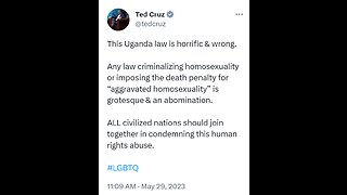 Conservatives TURN On Ted Cruz After He SLAMS Uganda Anti-Gay Law As ‘BARBARIC’ 5-31-23 The Hill
