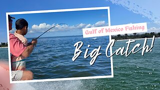 Fishing in the Gulf of Mexico. You won't believe what we almost caught our ver first time!