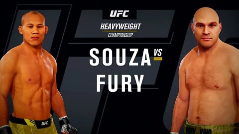 EA Sports UFC 4 Gameplay Tyson Fury vs Jacare Souza