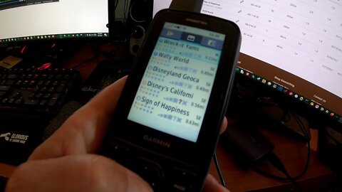 Garmin 66st - Downloading a Geocaching List and Viewing It Even If You Aren't Near the Caches