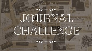 Journal Challenge | out of newspaper & notebook | Journaling