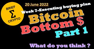 BriefCrypto Bitcoin BOTTOM $ - PART 1 - 20 June 2022