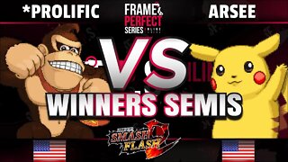 FPS5 Online - *Prolific (Donkey Kong) vs. Arsee (Pikachu) - Super Smash Flash 2 Winners Semis