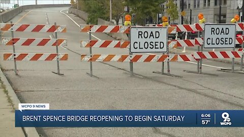 Brent Spence Bridge reopening starts Saturday