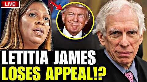 NY AG LETITIA JAMES LOSES APPEAL AND FREAKS OUT ATTACKING JUDGE AFTER TRUMP DID THIS LIVE ON-AIR
