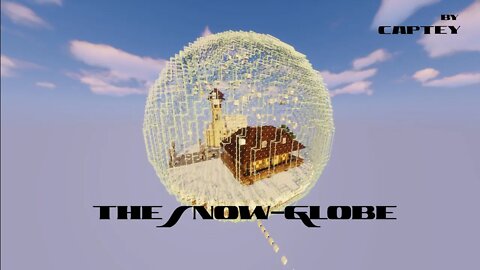 Parkouring through a Snow Globe | Minecraft Snow Globe Parkour