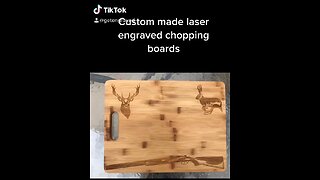 Custom-made laser engraved chopping boards