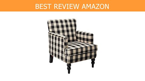 Tufted Fabric Chair Black Checkerboard Review