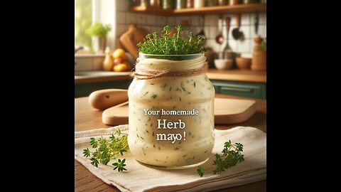Fresh Herb Homemade Mayonnaise Recipe - Easy & Flavorful!