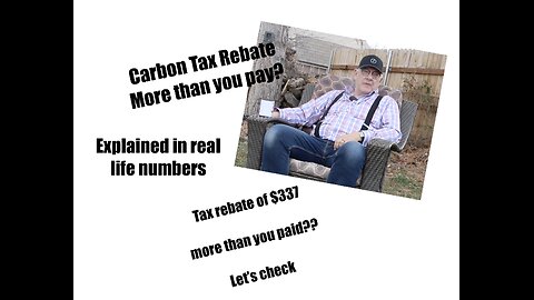Real Numbers show what you get back in the Canadian Carbon Tax Rebate