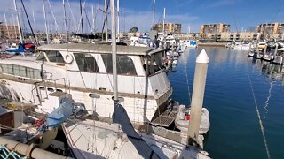 OLD BOAT 🚢 MARINA DEL REY CALIFORNIA