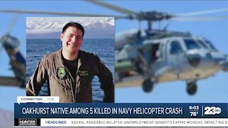 Oakhurst native among 5 killed in Navy helicopter crash