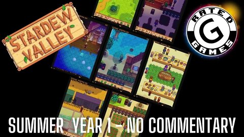 Stardew Valley Longplay - Summer Year 1 - No Commentary Gameplay - All 28 Days