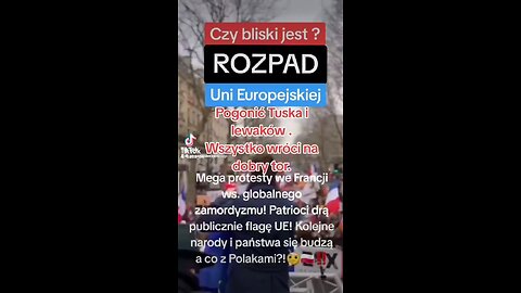 Rozpad UE jest bliski ? Oby ‼️Budzimy się świecie ‼️