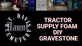 How To Make Grave Stones From Tractor Supply Shipping Foam Blocks