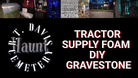 How To Make Grave Stones From Tractor Supply Shipping Foam Blocks
