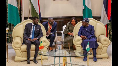 President Bola Ahmed Tinubu receives the President of Senegal, H.E Bassirou Diomaye Faye
