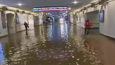 Flooding cleanup at Union Station underway