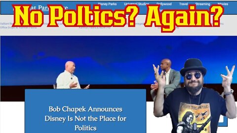 Bob Chapek Is Back at it! Announces No Politics For Disney Again....