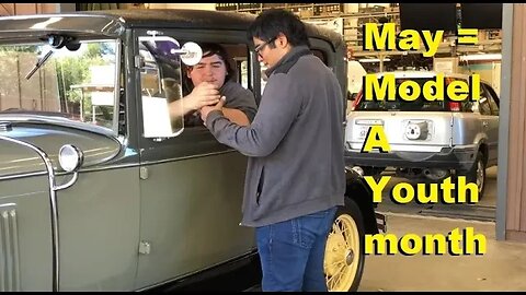 May is Model A Youth month, so we took Ford Model A's to a junior college for high school kids