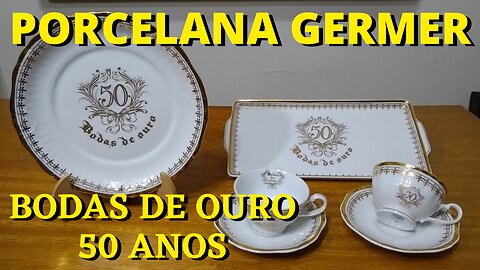 Cj. Porcelana Germer – Bodas de Ouro 50 Anos | Década 1980