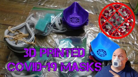 Covid-19 3D Printed Mask - post processing and assembly